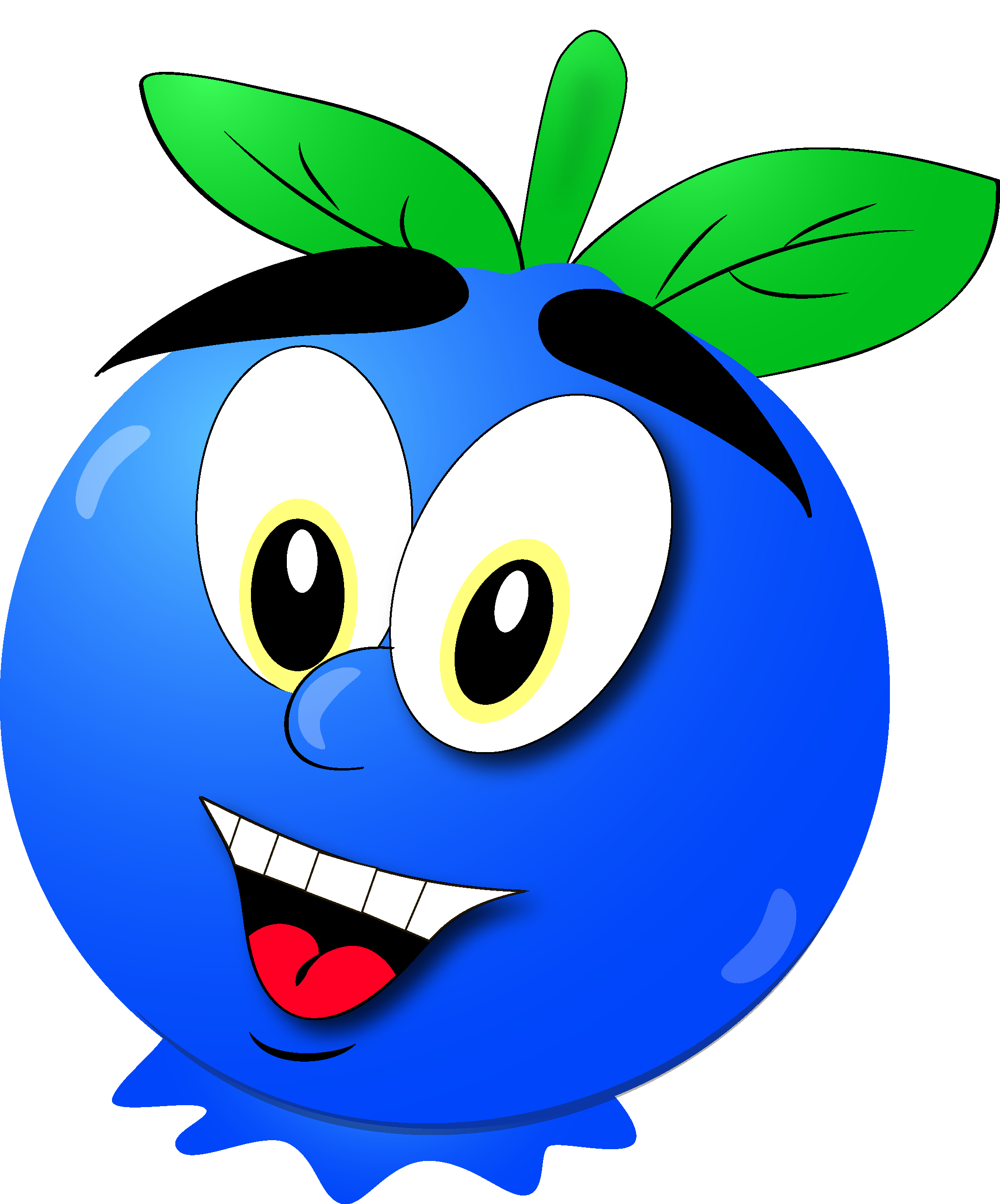 Clipart smile fruit. Salad blueberry balloon shooter
