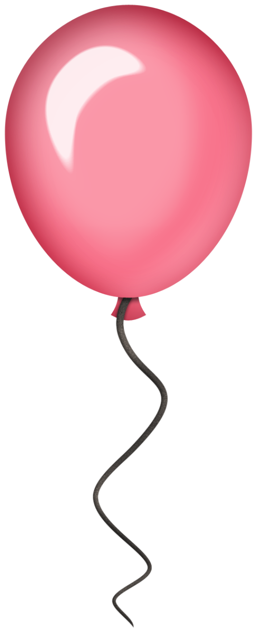 pink clipart ballon
