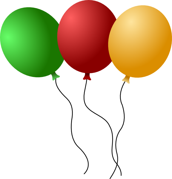 clipart balloon string