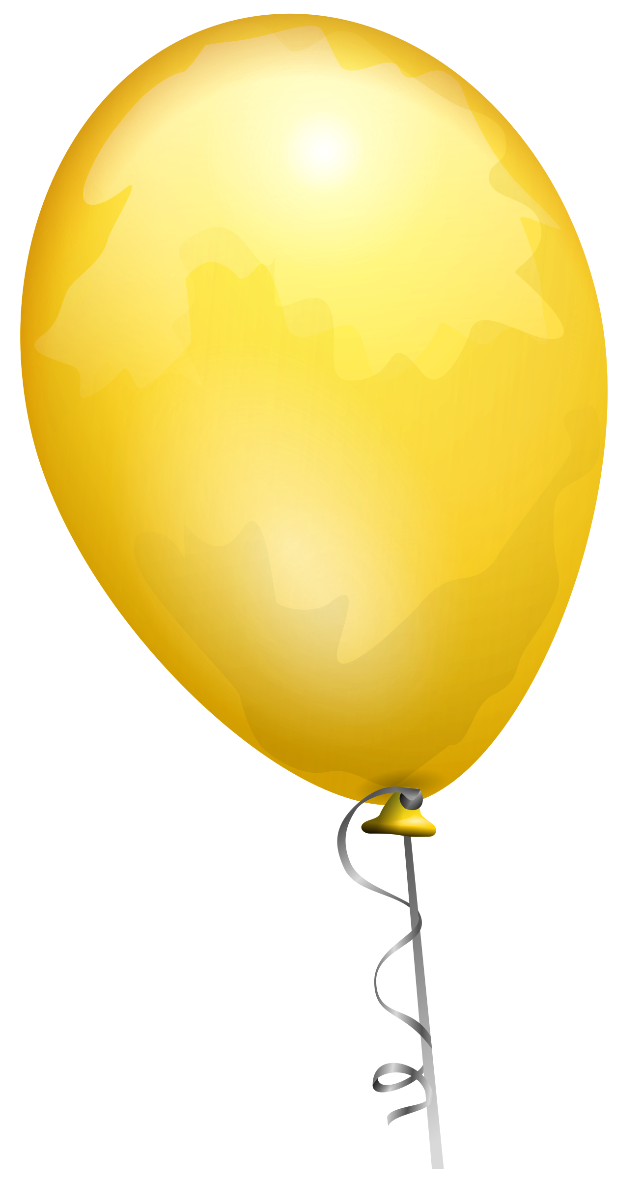 Clipart balloon string. Yellow big image png