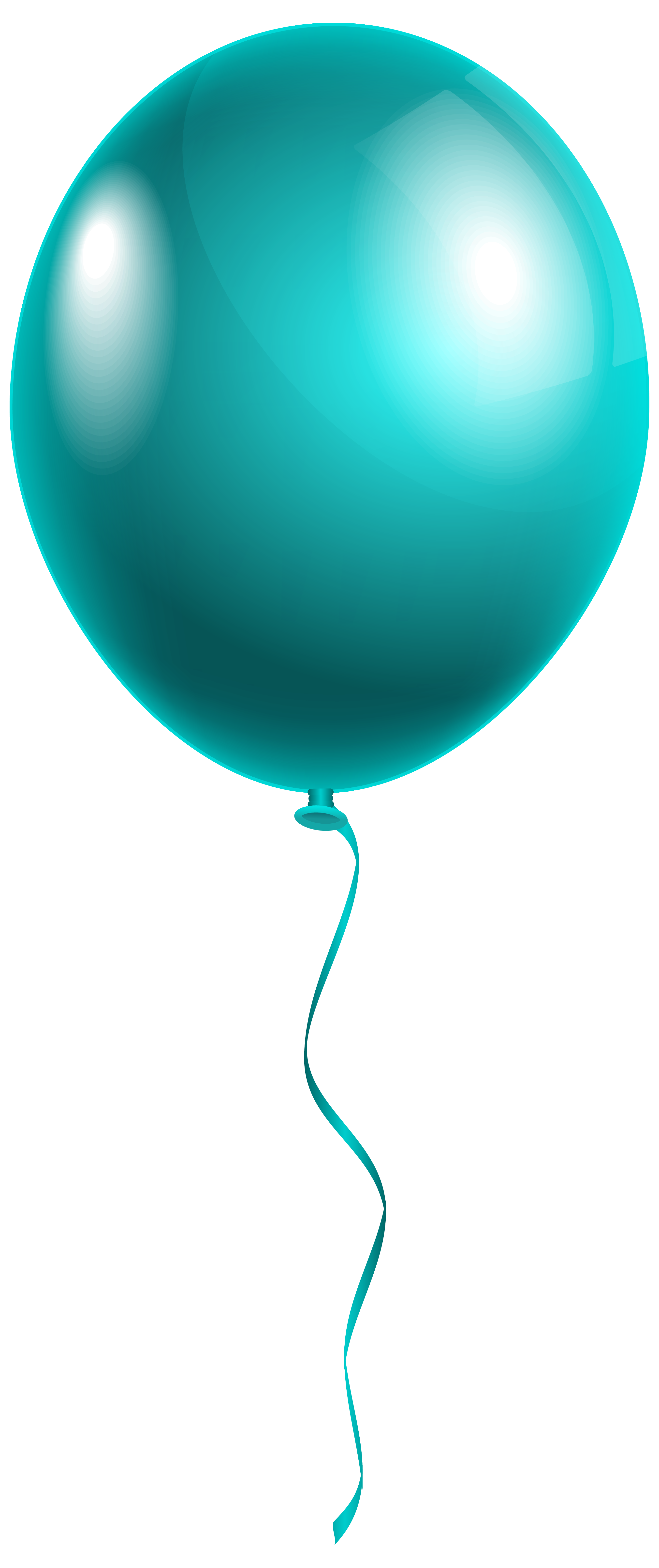 clipart balloon turquoise