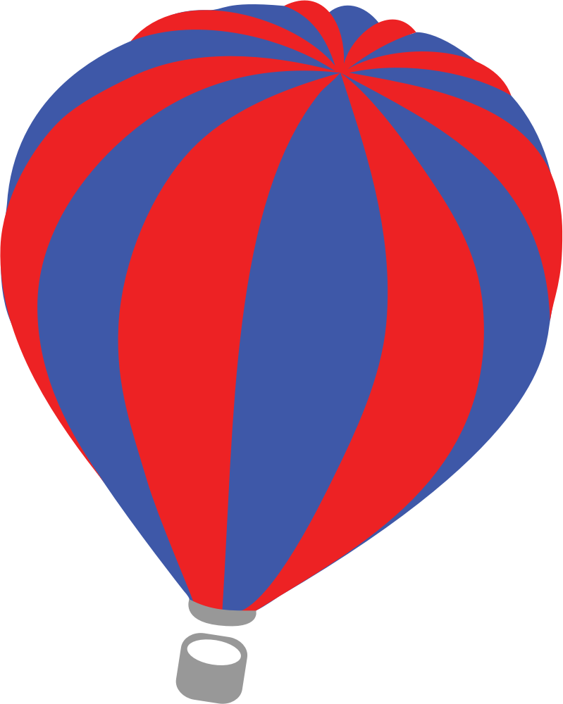 Hot air big image. Clipart balloon vector