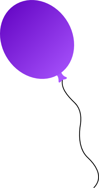 clipart balloon violet