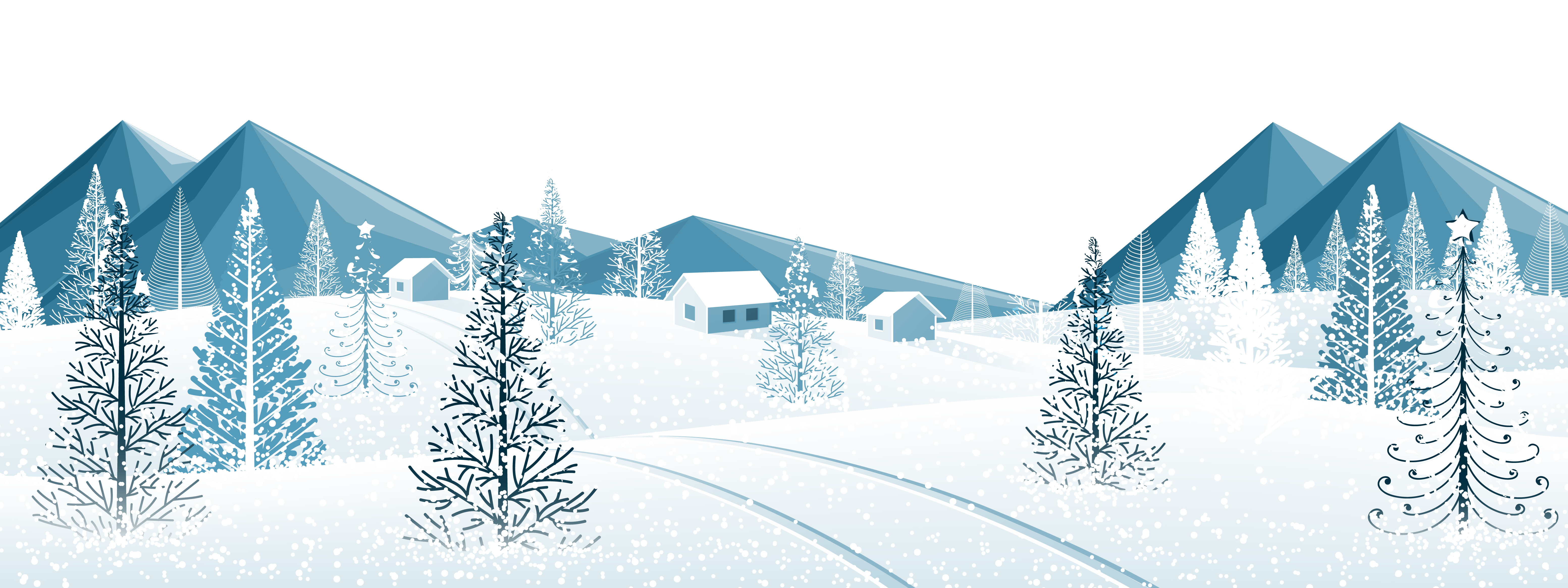 Winter clipart morning. Ground with trees png