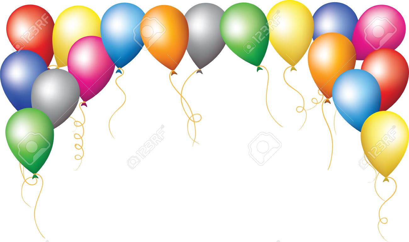 clipart balloons boarder