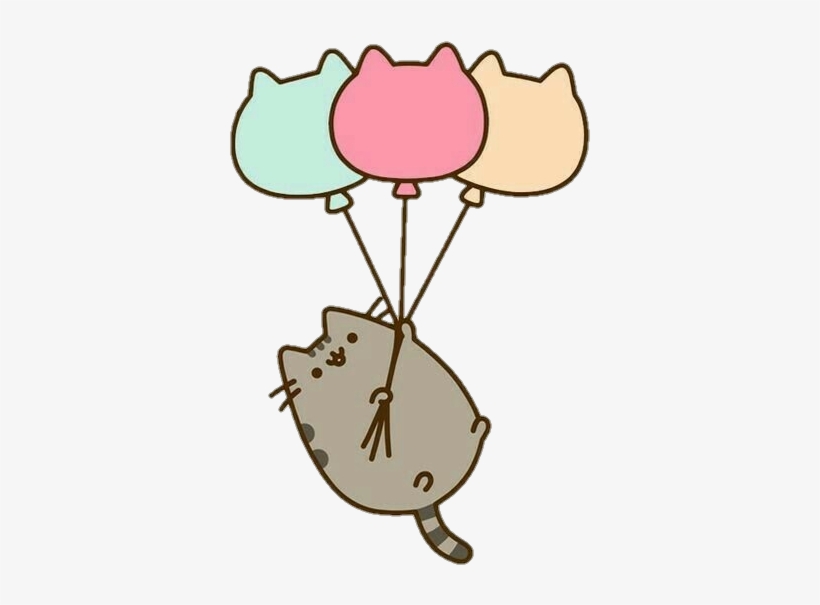 clipart balloons cat
