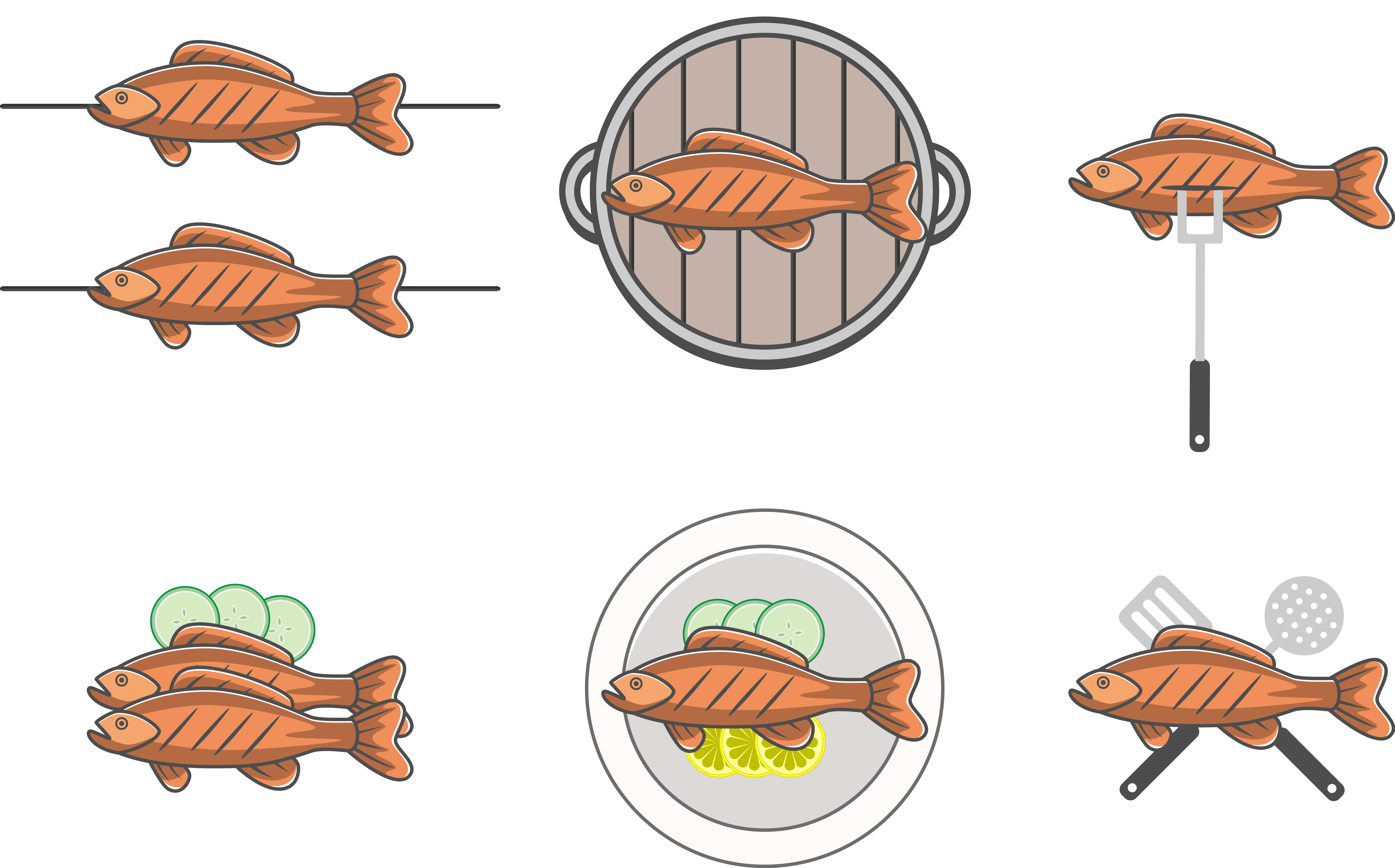 Fries clipart frying fish. Fried roasting clip art