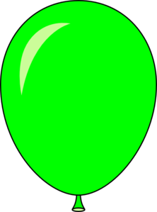 clipart balloons light green