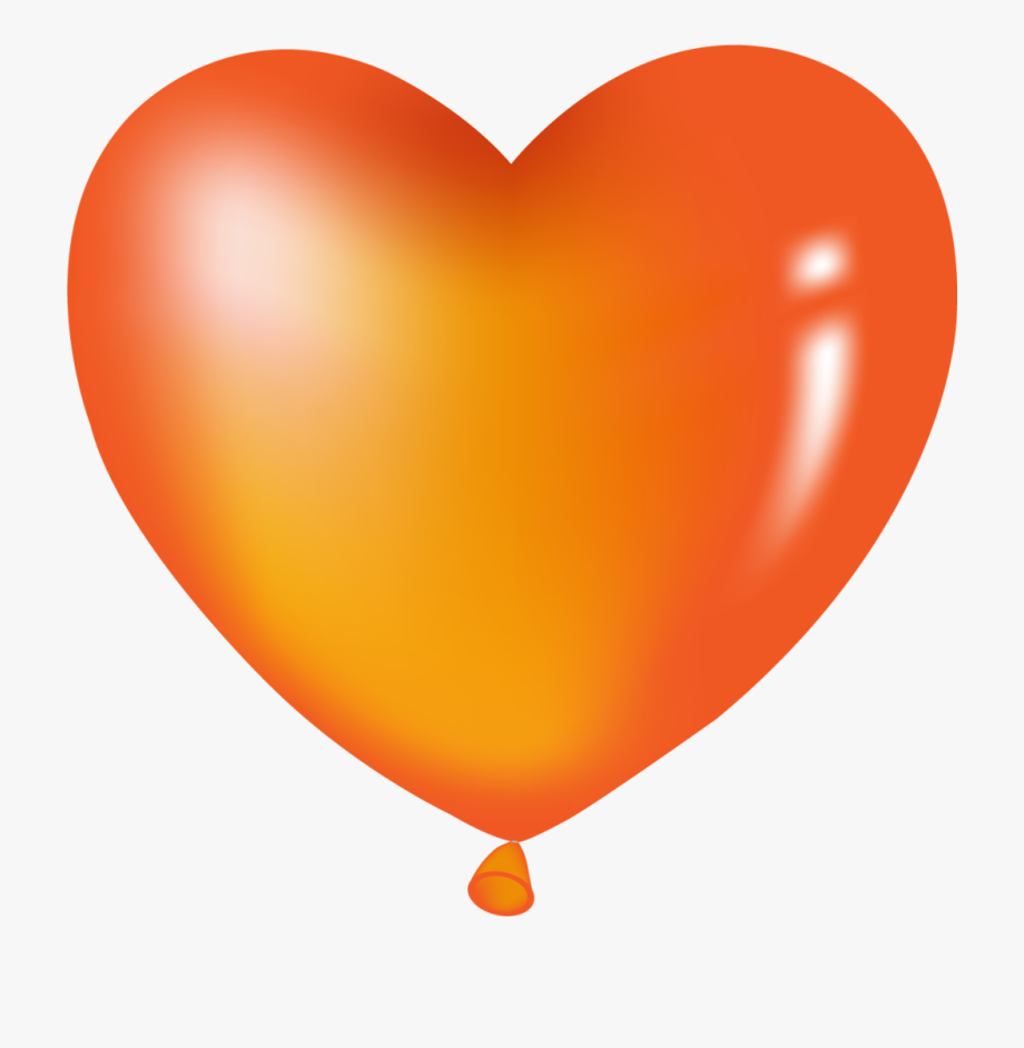 clipart balloons orange