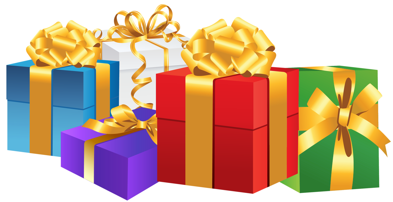 Christmas shopping season is. Gift clipart stacked present