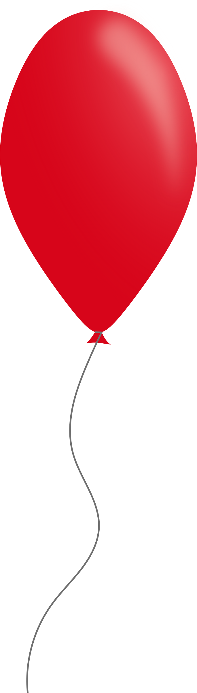 red clipart ballon