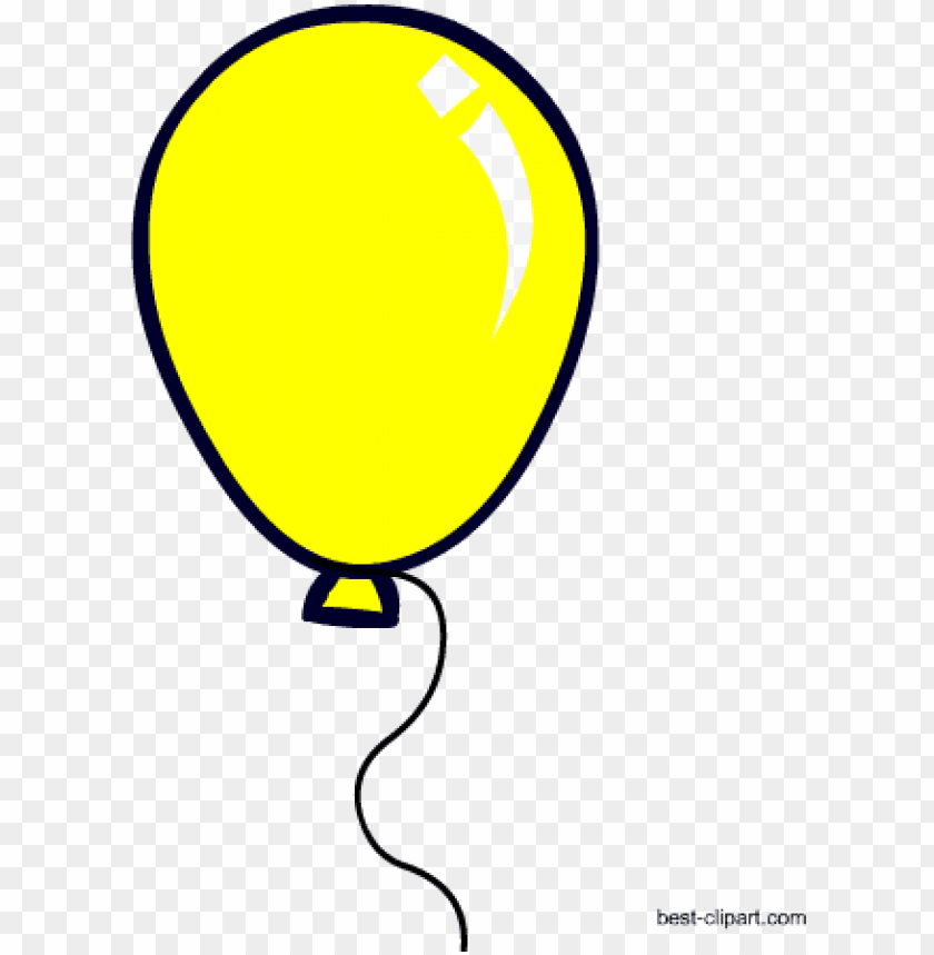 clipart balloons yellow