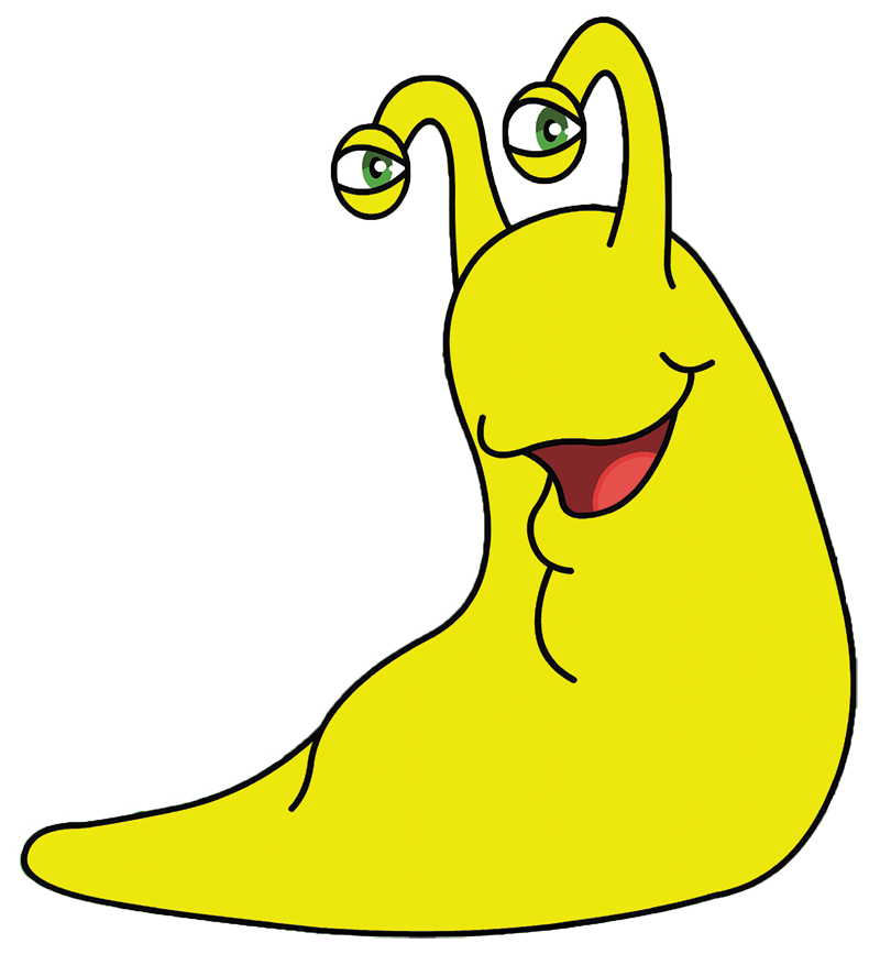 Clipart banana animation.  collection of slug