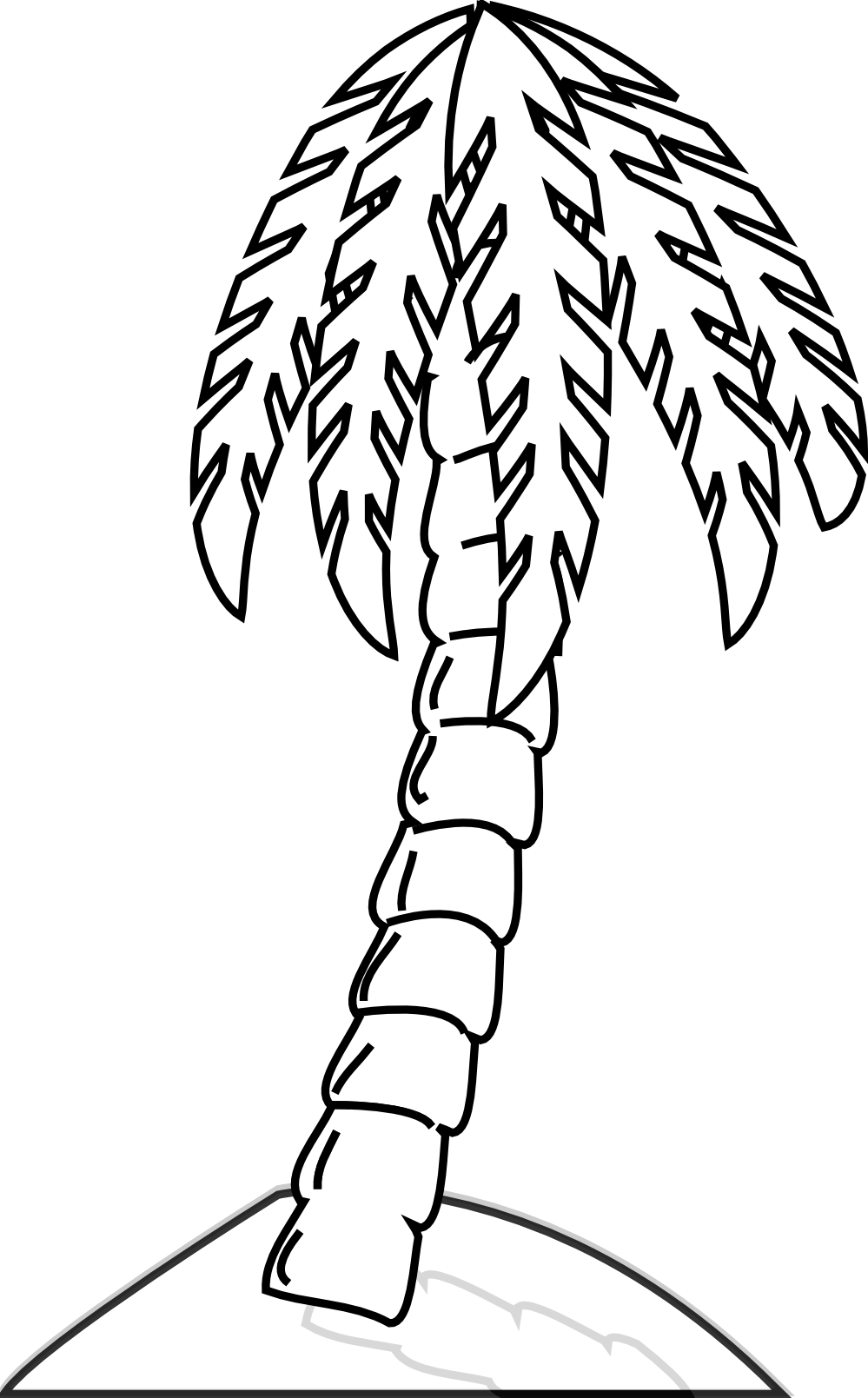 roots clipart colouring page