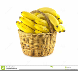 clipart banana basket