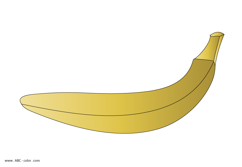 outline clipart banana