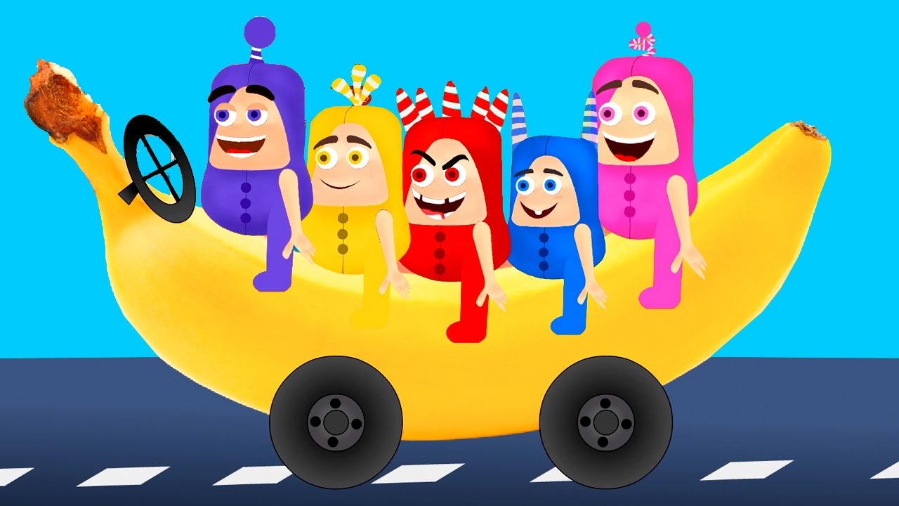 clipart banana car cartoon