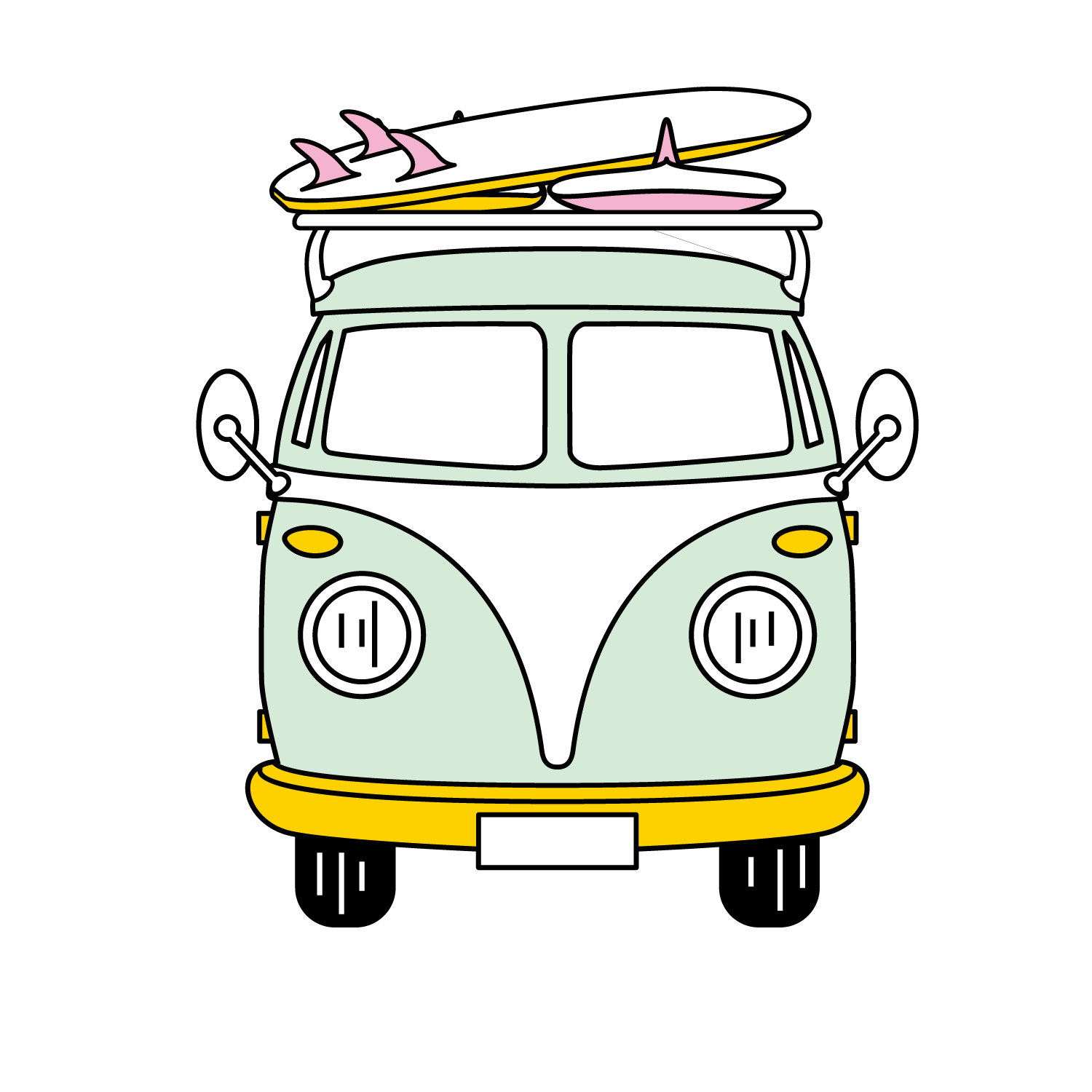 Volkswagen type van california bus.