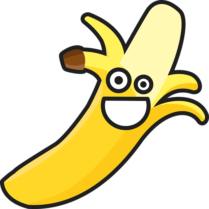 funny clipart banana