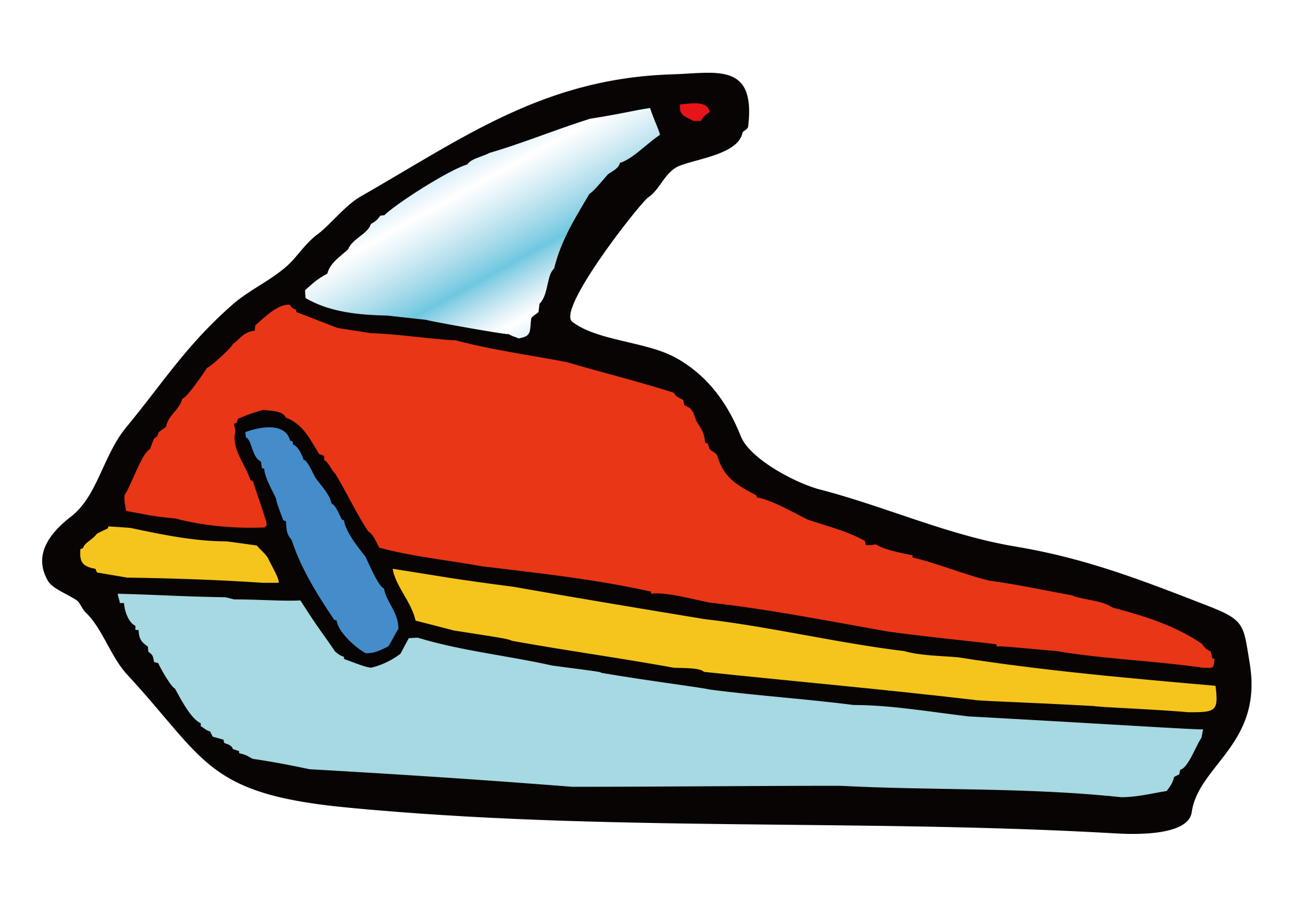 Boat cartoon clip art. Clipart banana colored