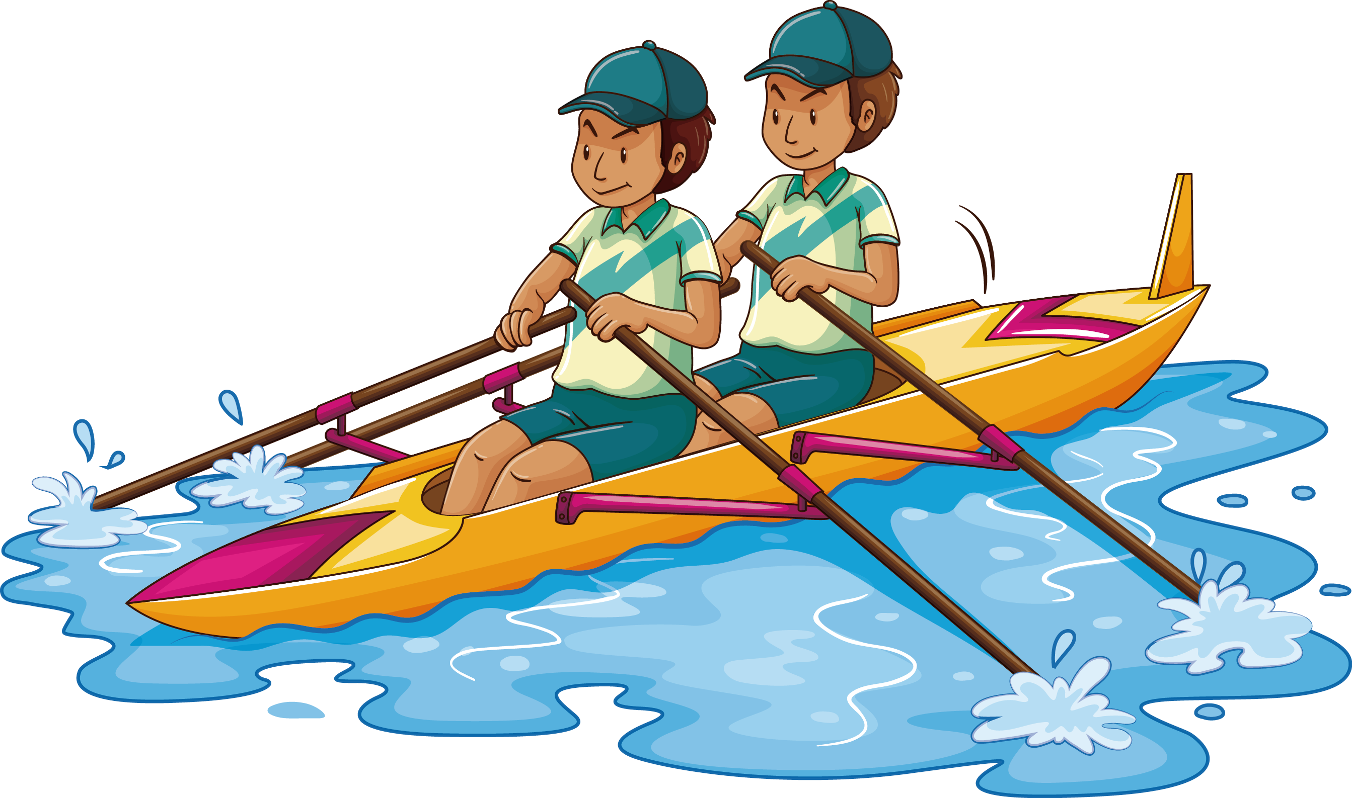 kayak clipart boat oar