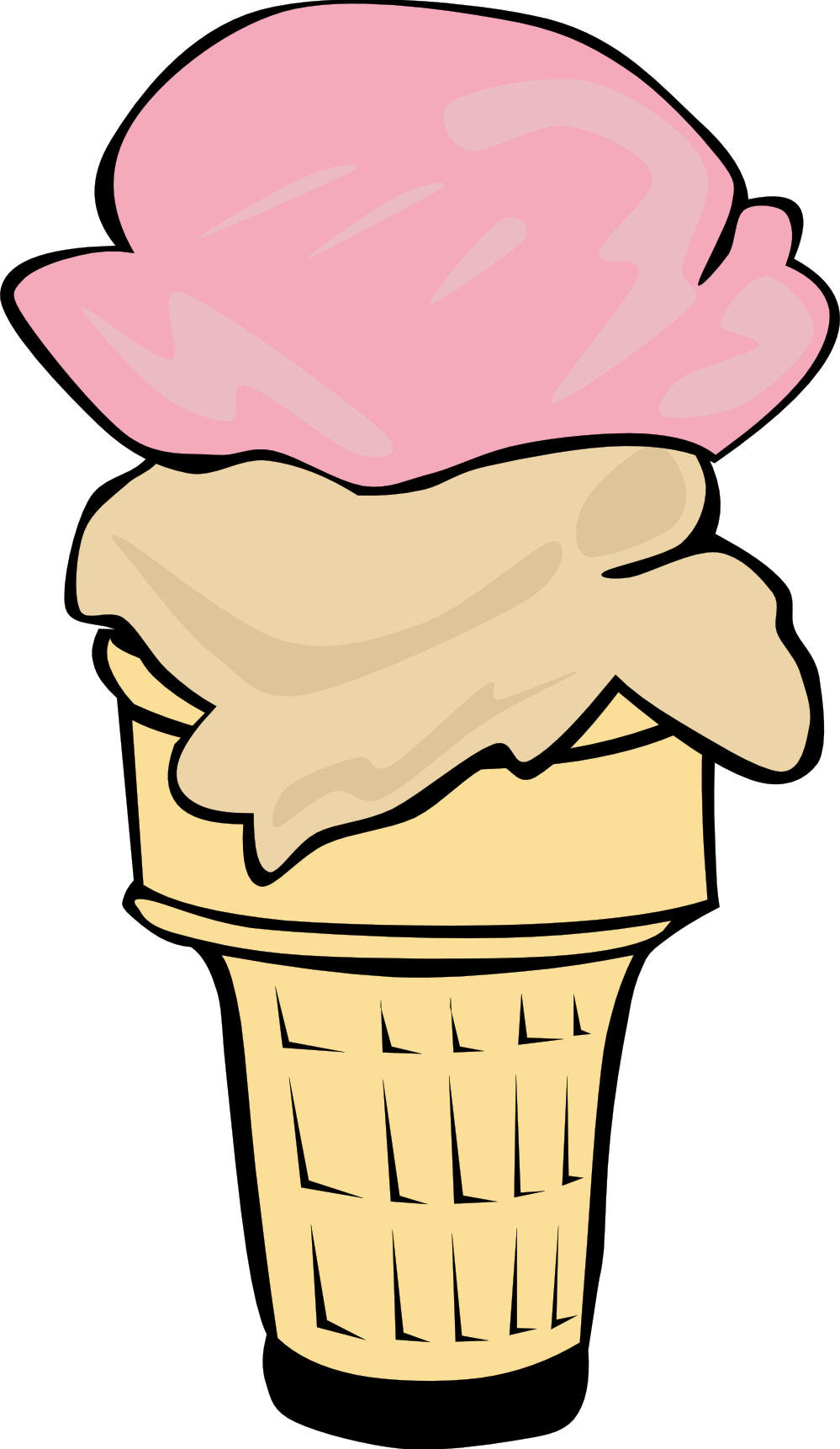 Empty ice cream cone. Sundae clipart gelato italian