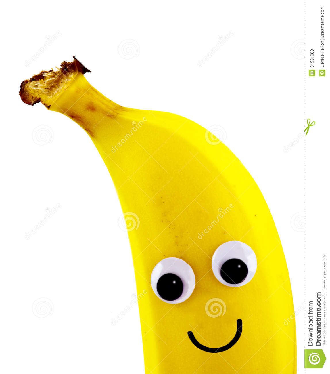 eye clipart banana