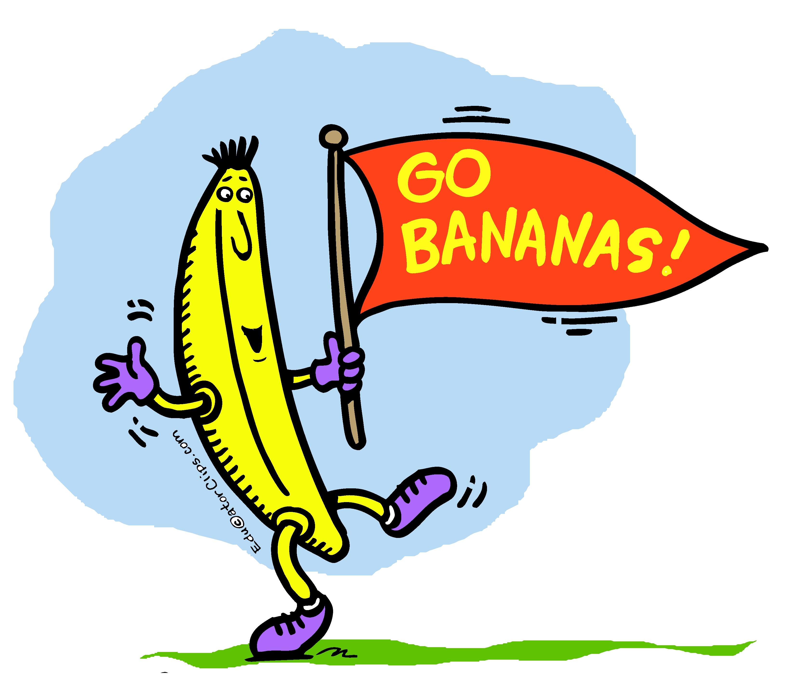 clipart banana go banana
