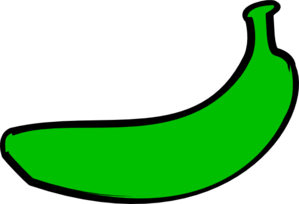 clipart banana green banana