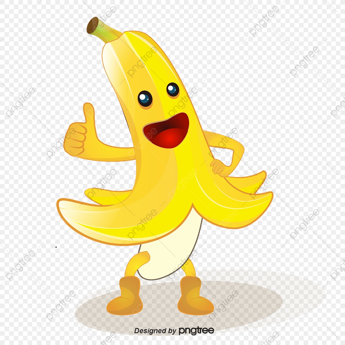 clipart banana happy