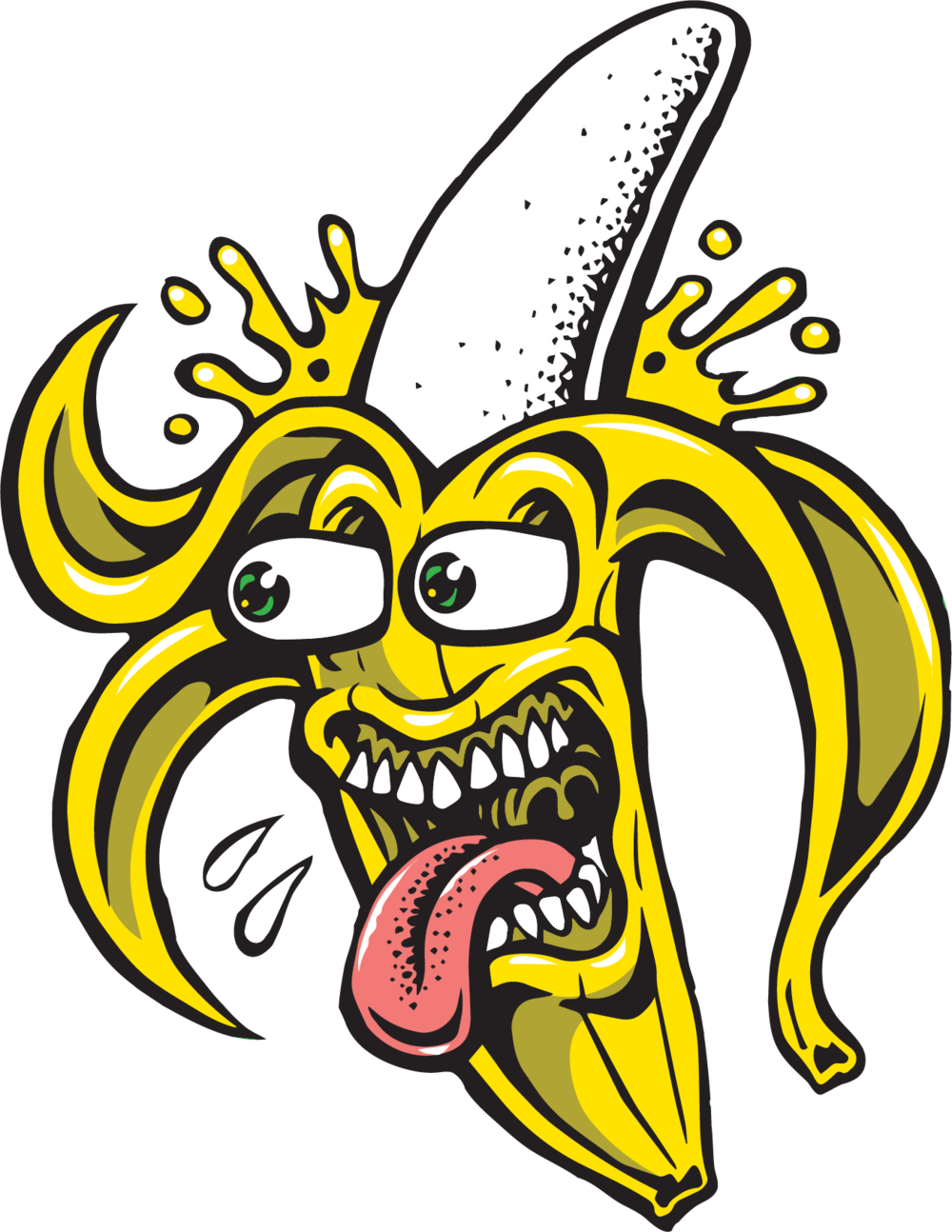clipart banana head cartoon