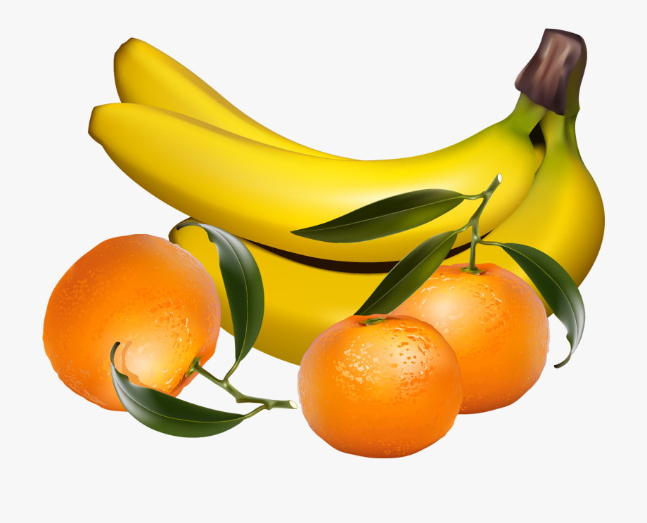 clipart banana orange