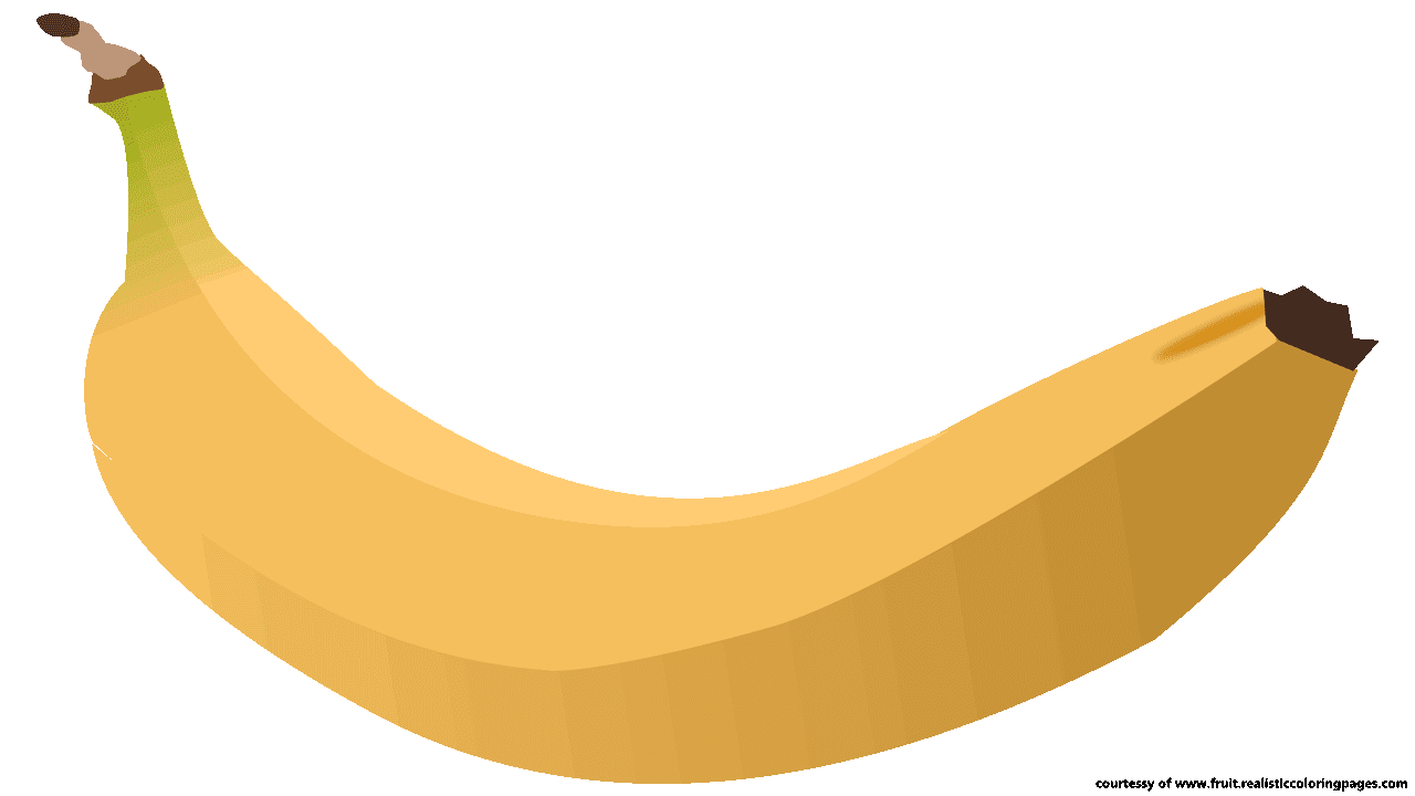 clipart banana outline