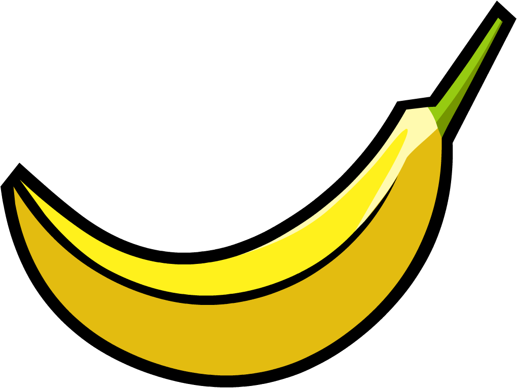 clipart banana outline