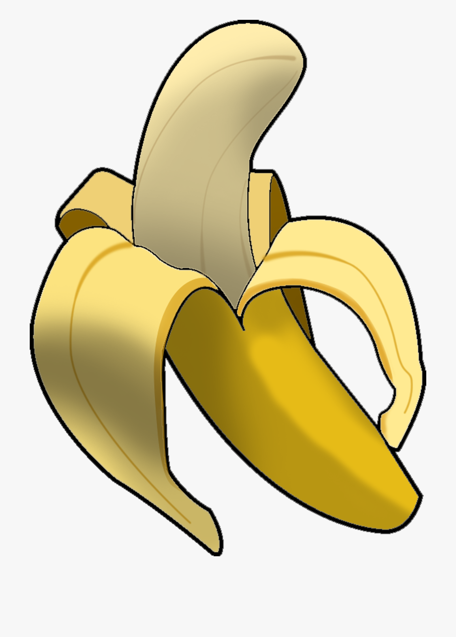 clipart banana peeled banana