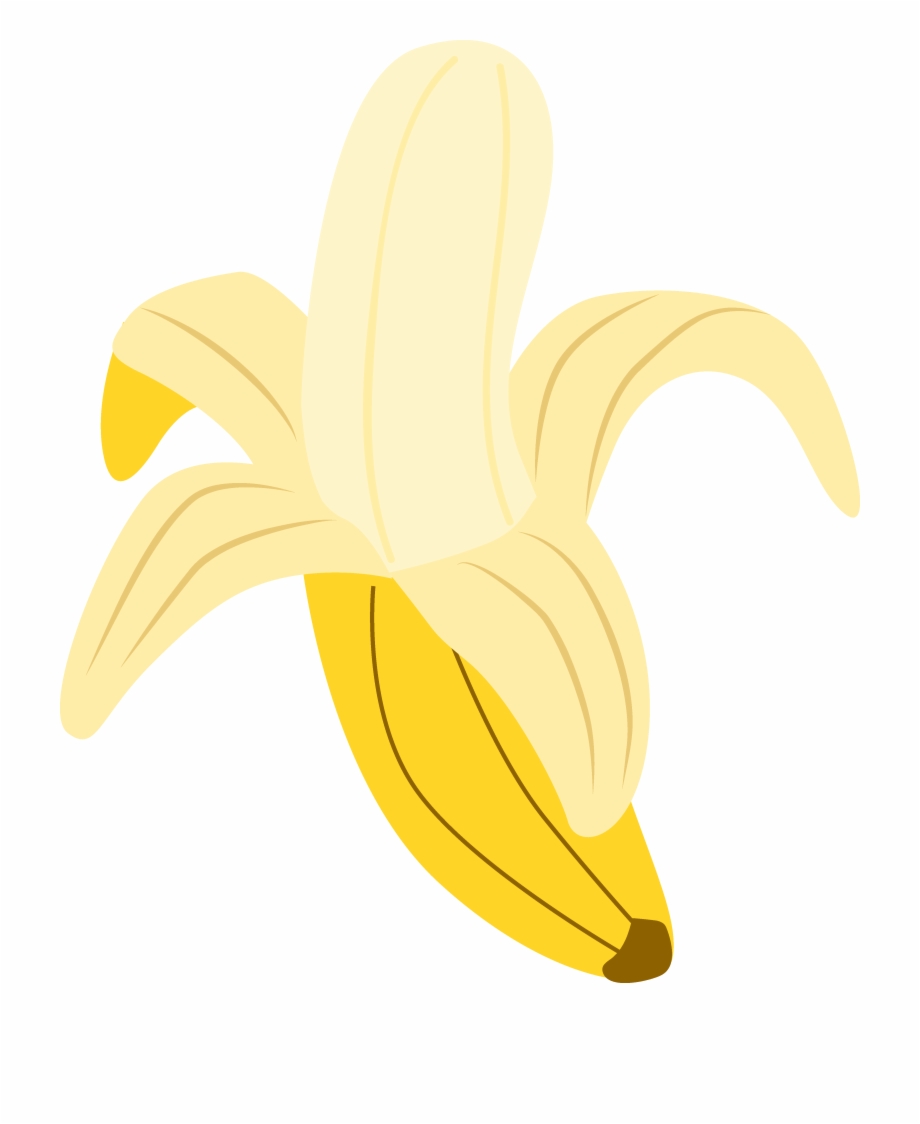 clipart banana peeled banana