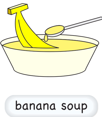 clipart banana soup