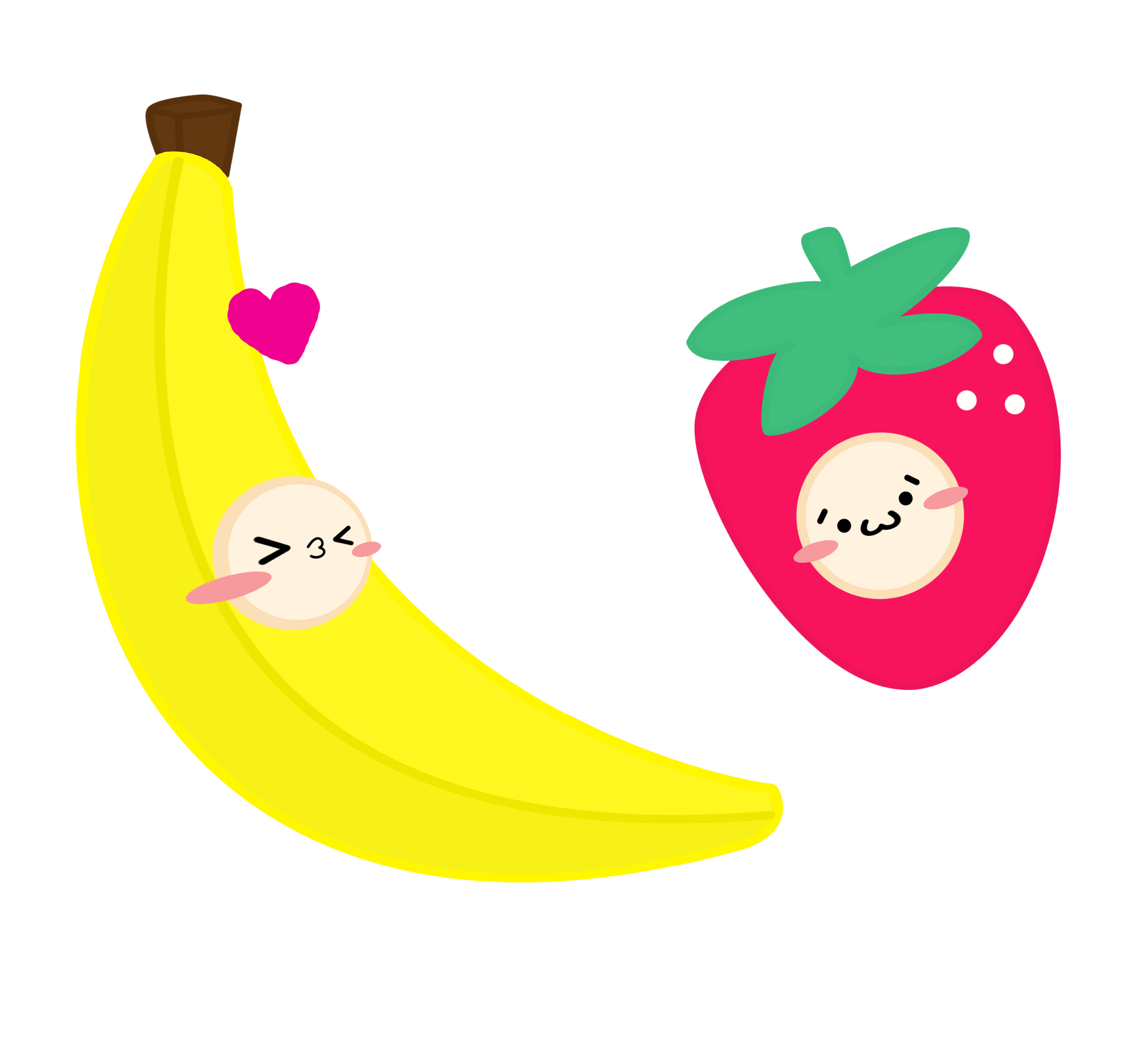 clipart banana strawberry banana