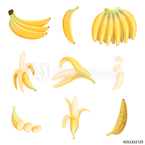clipart banana sweet fruit