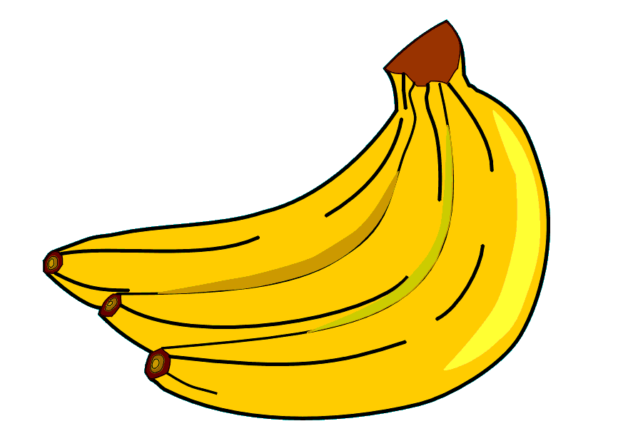 Countable and uncountable nous. Clipart banana template