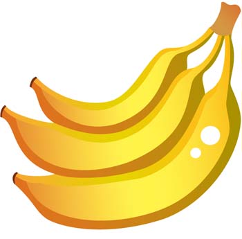 clipart banana ten