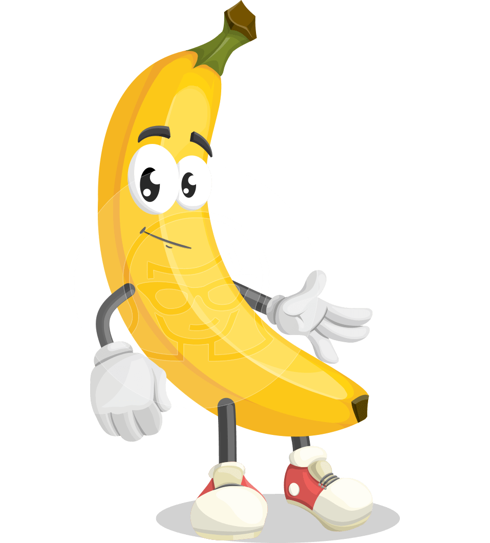 clipart banana toon