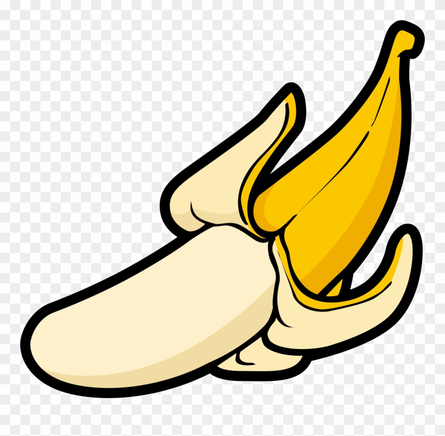Clipart banana vector. Banner black and white