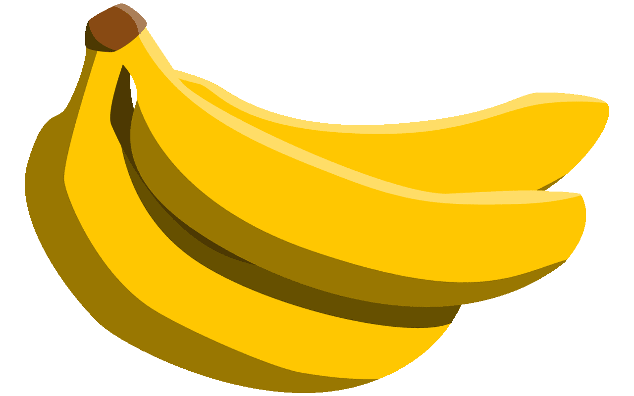 clipart banana yellow food