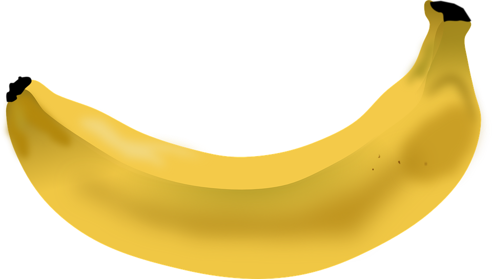 clipart banana yellow item