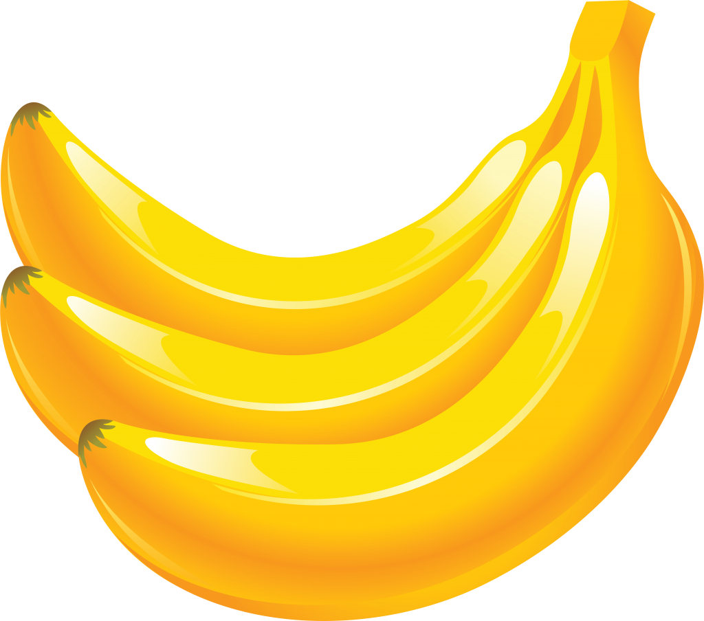 clipart banana yellow object