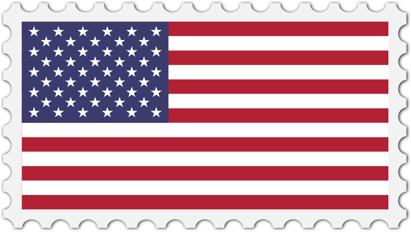 clipart banner american flag