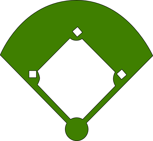 clipart diamond baseball field