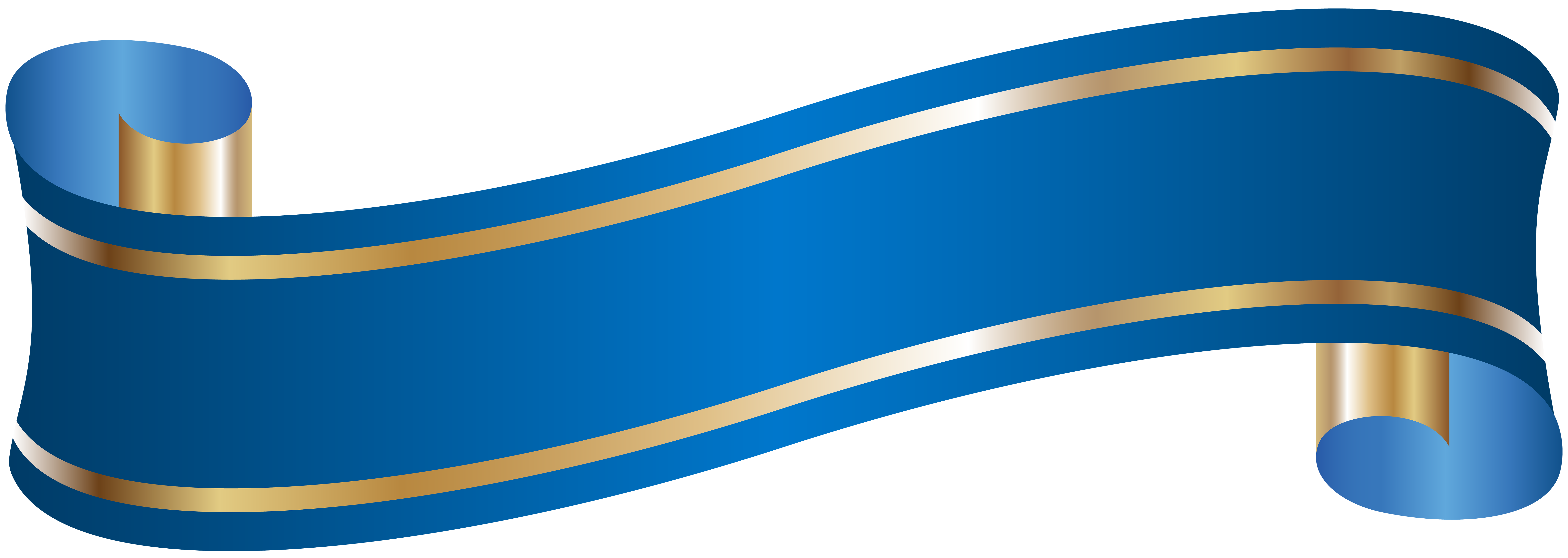 Elegant banner blue png. Pennant clipart stick