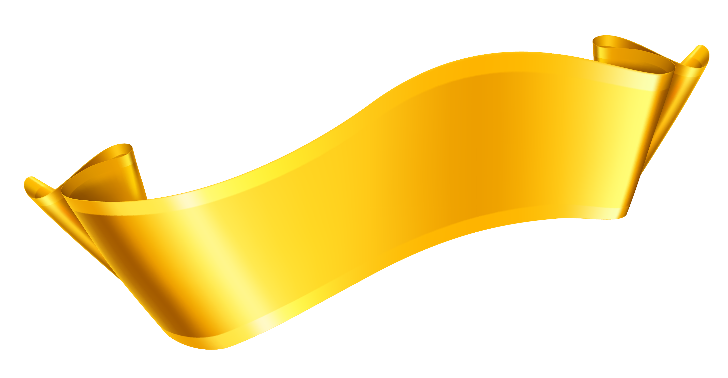 Clipart wave banner. Gold ribbon clip art